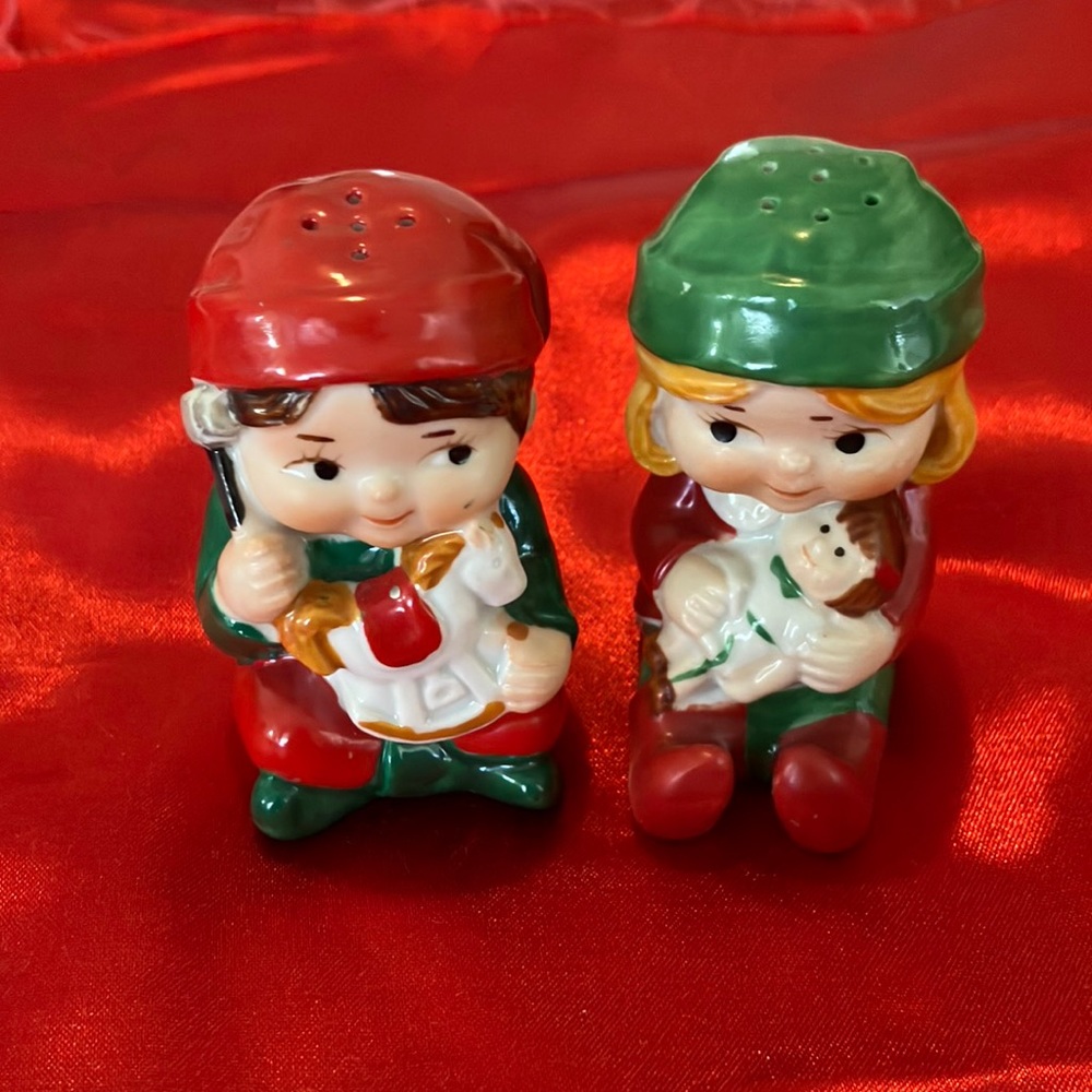 Vintage Avon 1983 Salt and Pepper Shaker Girl and Boy
